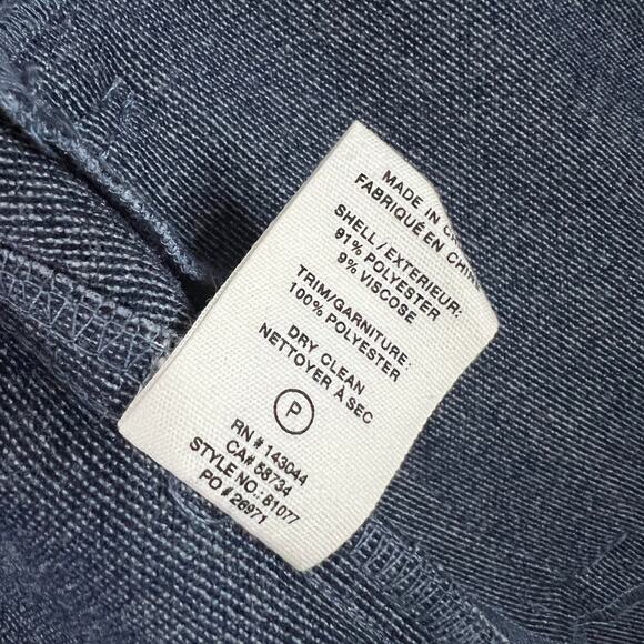 NWOT Avec Les Filles Light Blue Zip Jacket Utility Shacket Women Sz XS Anthro - Picture 9 of 12